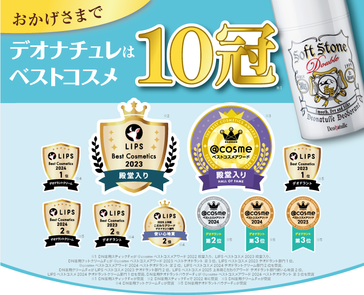 ベストコスメで10冠に更新！