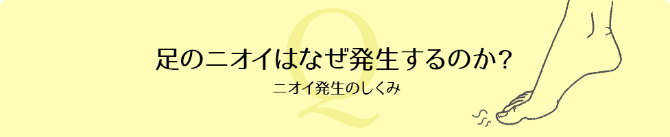 足のニオイはなぜ発生するのか?